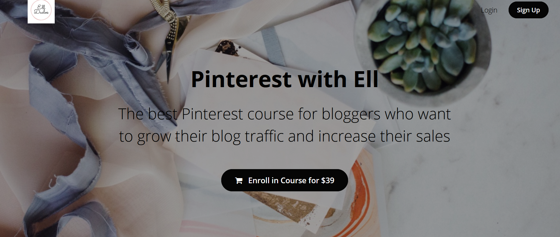 Pinterest with Ell course